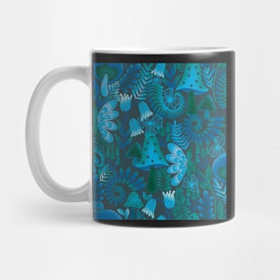 Twilight woods  moody ethereal flowers toadstools Mug